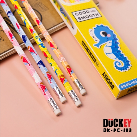 Bút Chì 2B Sinh Vật Biển DUCKEY DK-PC-183