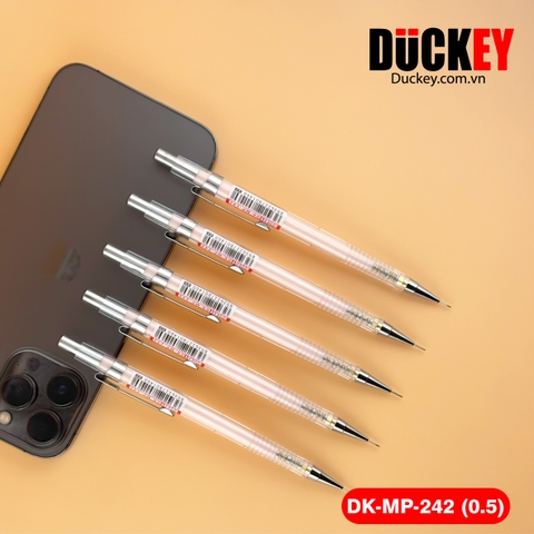 Bút chì kim Duckey DK-MP-242 0.5mm thân nhựa trong suốt siêu nhẹ.
