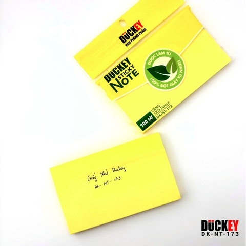 Giấy nhớ DUCKEY 100 tờ 76x127mm màu vàng chất lượng cao DK-NT-173