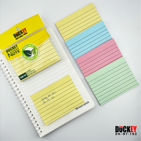 Giấy nhớ dòng kẻ nhiều màu DK-NT-162 76x102mm thương hiệu DUCKEY