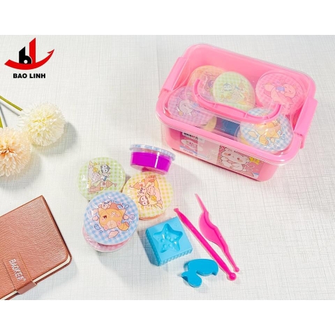 Đất nặn xốp siêu nhẹ DUCKEY. Bộ sản phẩm XJY-9301 - Sản xuất theo quy chuẩn EN-71 - An toàn cho người sử dụng.