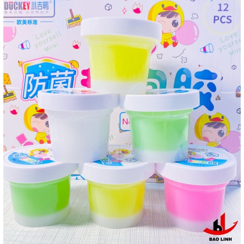 Slime sắc màu DUCKEY. Slime nắp xoáy XJY-9972 nhiều màu sắc - Đa dạng lựa chọn cho bạn.