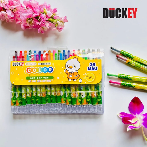 Sáp Vặn DUCKEY DK-CL-147 (36 Màu – Đóng Vỉ)
