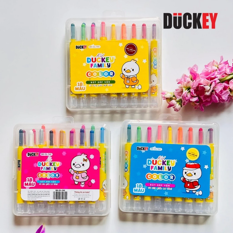 Sáp Vặn Màu DUCKEY DK-CL-141 (18 Màu)