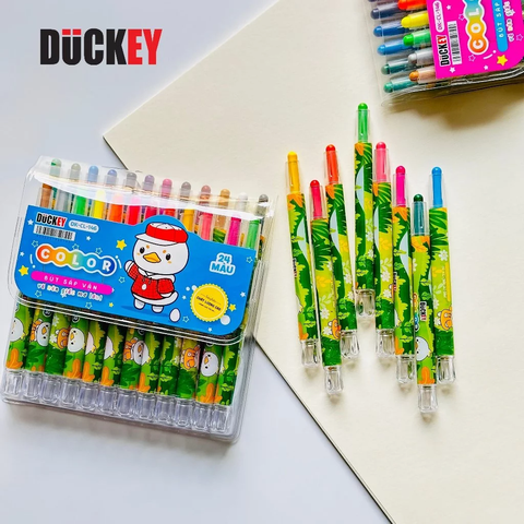 Sáp Vặn DUCKEY DK-CL-146 (24 Màu – Đóng Vỉ)