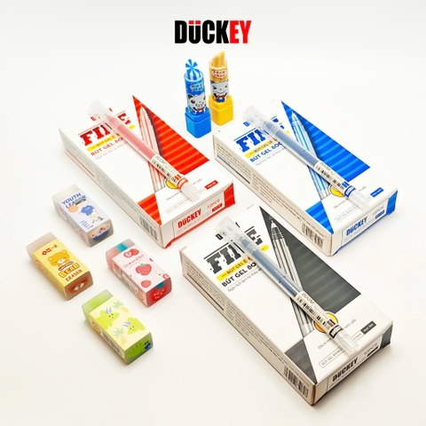 Bút Nước Gel Duckey DK-GP-118 – Mực Nhiều, Ngòi Kim 0.5mm, Viết Mượt, Nét Đều
