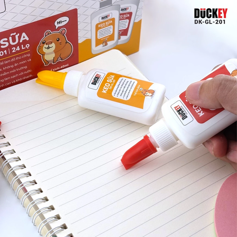 Keo Sữa Duckey Whiter Glue 40ml DK-GL-201 an toàn, tiện lợi