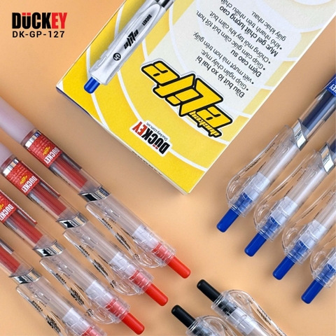 Bút nước bấm Duckey DK-GP-127 2 đầu bi cao cấp - Thương hiệu Việt Nam