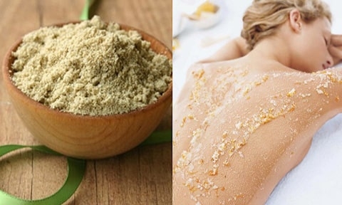 Tẩy da chết toàn thân bằng tinh chất cám gạo, ngũ cốc