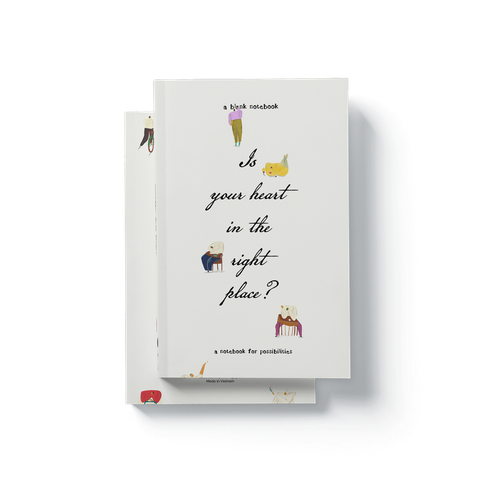 A BLANK NOTEBOOK—Is your heart in the right place?