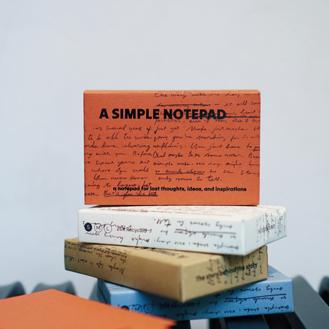A SIMPLE NOTEPAD—Hộp 100 giấy ghi chú (Màu cam)