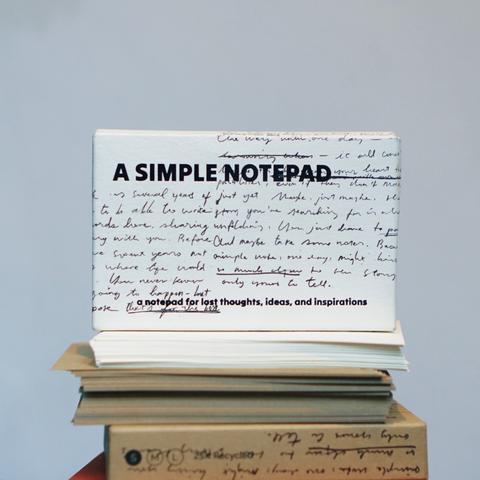 A SIMPLE NOTEPAD—Hộp 100 giấy (Màu trắng)