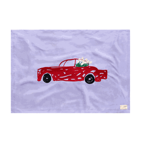 TRANH THÊU VẢI A2—The Car