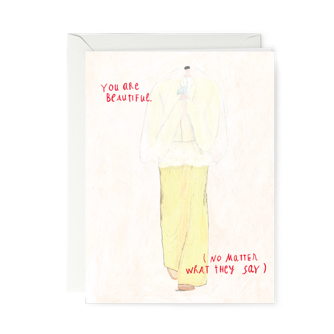 THIỆP GẬP—you are beautiful (no matter what they say)