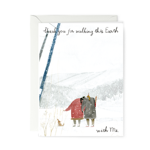 THIỆP GẬP—thanks for walking this earth with me