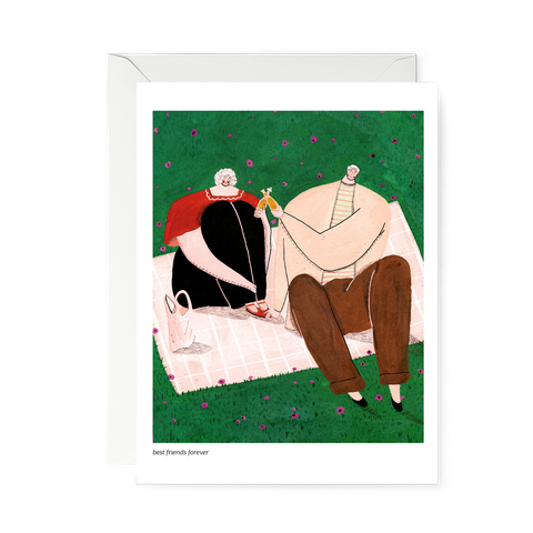 POSTCARD—best friends forever