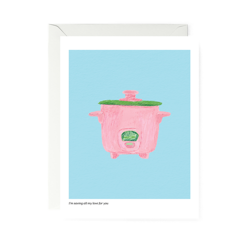POSTCARD—I’m saving all me love for you