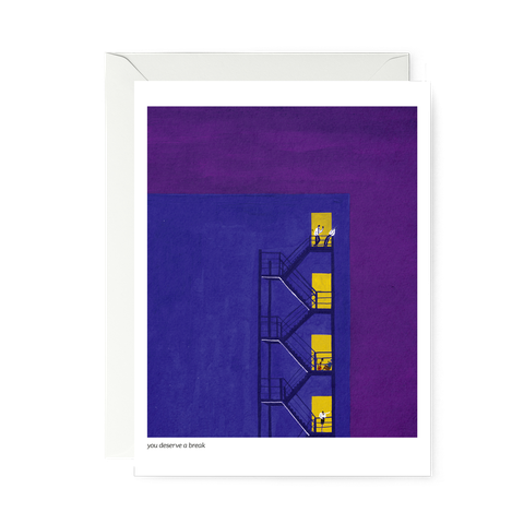 POSTCARD—you deserve a break
