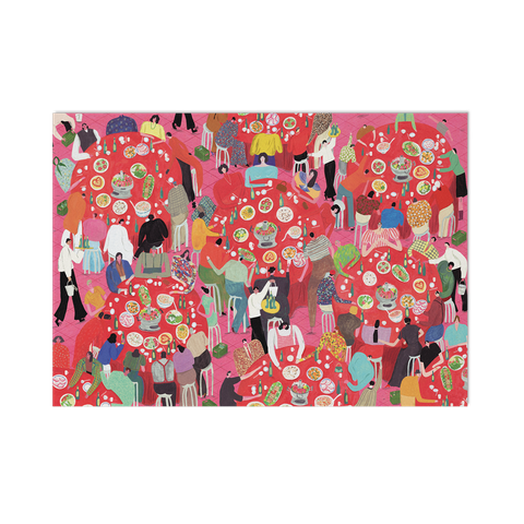 TRANH IN A3—Pink Party