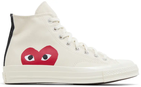 Converse Chuck Taylor All Star 70 Hi Comme des Garcons PLAY White Men's A08792C
