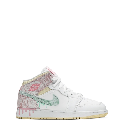 Air Jordan 1 Mid Paint Drip GS DD1666-100