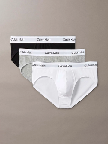 Calvin Klein Icon Cotton Stretch 3-Pack Hip Brief Grey Heather / White / Black NB4388-907