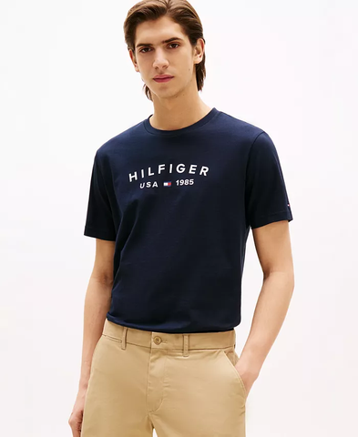 Tommy Hilfiger Men's Lightweight Logo T-Shirt Desert Sky MW39356-400-DSW