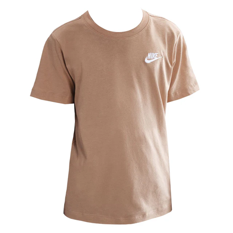 Big Kids' Nike Sportswear T-Shirt Hemp/White FZ5177-201