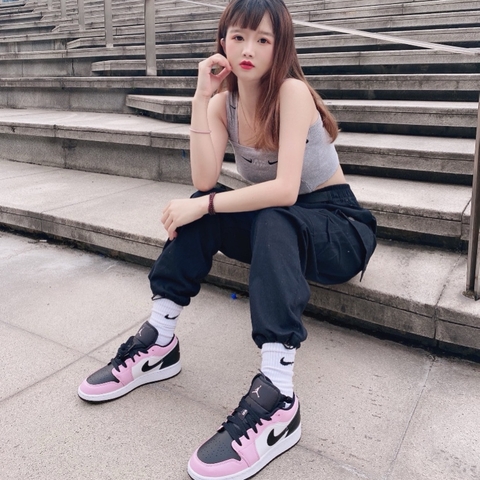 Jordan 1 Low Light Arctic Pink GS Kids 554723-601