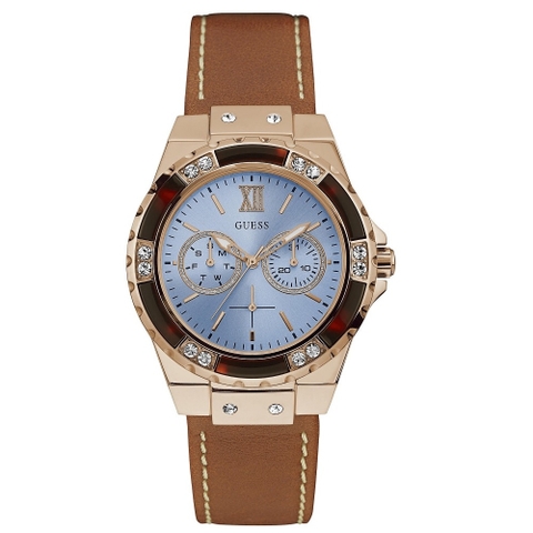 GUESS Limelight W0775L7 Blue/Rose Gold Tone/Brown W0775L7
