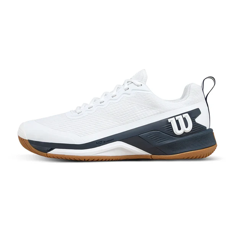 Wilson Men's Rush Pro 4.5 Tennis Shoes White and Navy Blazer WRS336430