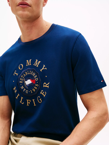 Circle Flag Logo T-Shirt Carbon Navy XM07701-DCC