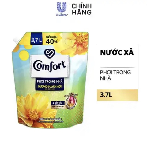 Nước Xả Vải Comfort 3.7 lít Phơi Trong Nhà Hương Nắng Mới