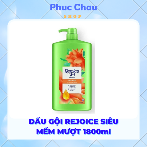 REJOICE dầu gội siêu mềm mượt 1800ml