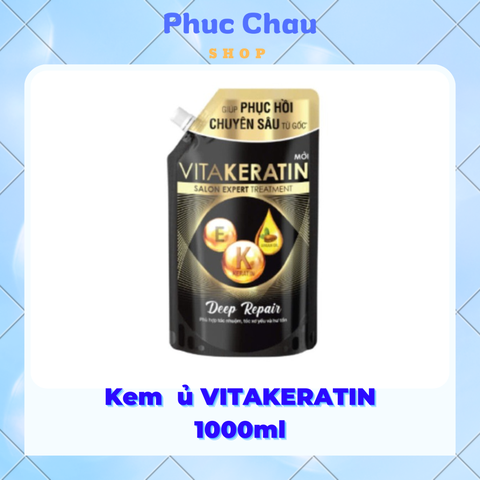 Kem ủ tóc VITAKERATIN phục hồi chuyên sâu từ gốc 1000ml