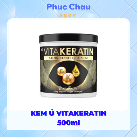 Kem ủ tóc VITAKERATIN phục hồi chuyên sâu từ gốc 500ml