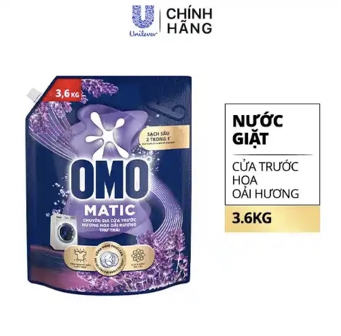 OMO Nước Giặt Khử Mùi Thơm Thư Thái Cửa Trước 3.6kg
