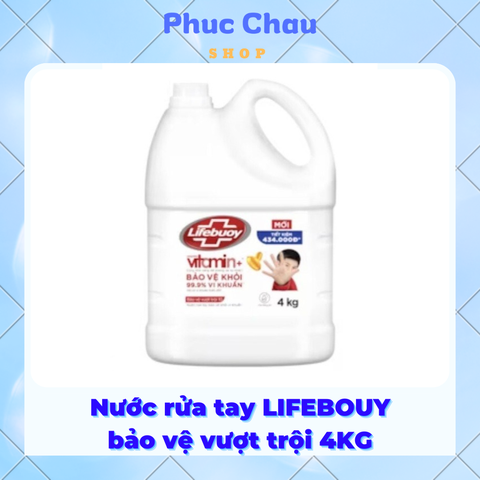 Nước rửa tay LIFEBUOY 4kg Vitamin bảo vệ vượt trội