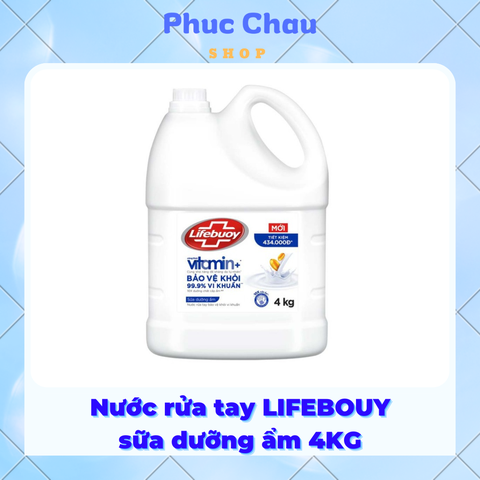 Nước rửa tay LIFEBUOY 4kg Vitamin sữa dưỡng ẩm