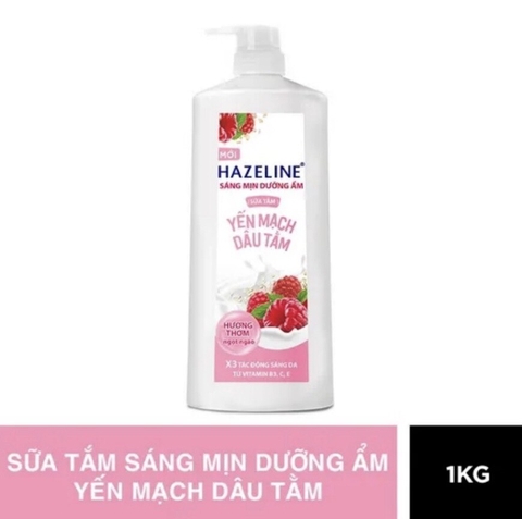 Hazeline Sữa tắm dưỡng ẩm yến mạch dâu tằm 1kg