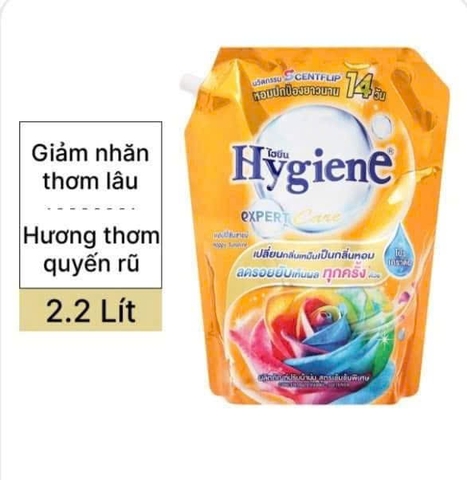 Nước xả vải HYGIENE 2200ml (cam) Hương Happy Sunshine