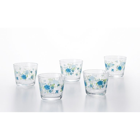 Bộ ly thủy tinh 5 chiếc thấp 200ml MAZZETTO Nhật Bản Aderia S-6150