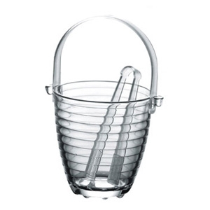 Xô đựng đá 840ml có gắp thủy tinh Hàn Quốc The Glass-P905