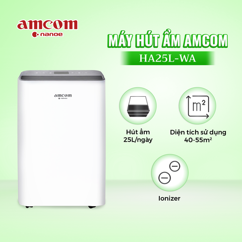 Máy hút ẩm Amcom HA25L-WA