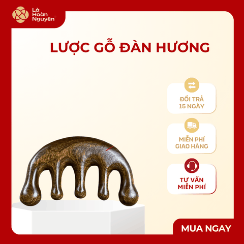 Lược gỗ đàn hương massage