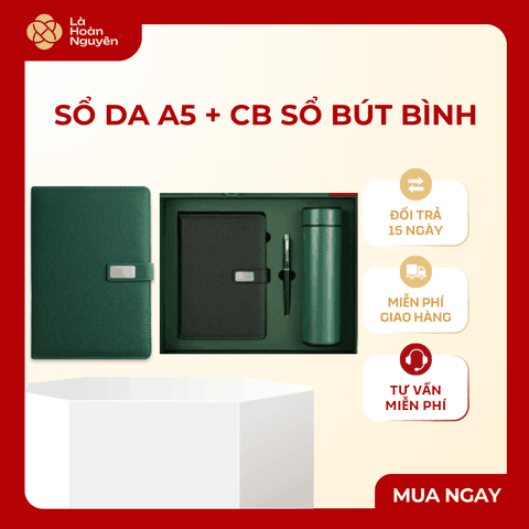 Sổ da - Set Sổ Bút Bình