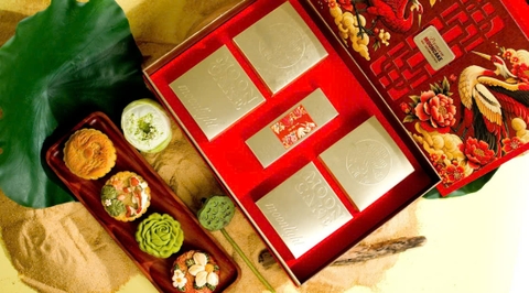 Hạc Đỏ - Set 4 Bánh Trung Thu 150gr