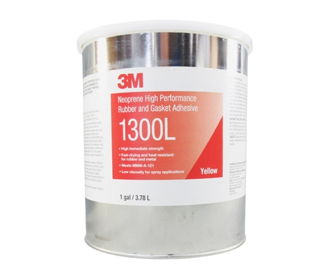 3m neoprene high performance rubber and gasket adhesive 1300l, yellow
