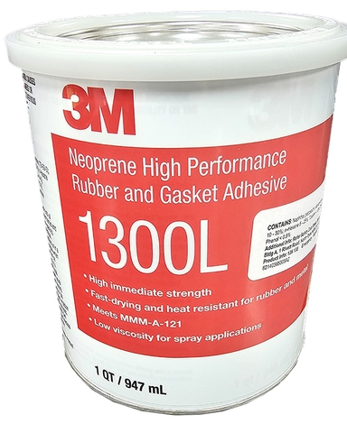 3m neoprene high performance rubber and gasket adhesive 1300l, yellow
