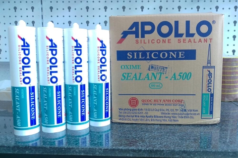 Chất kết dính đi từ Silicon-Apollo Silicone Sealant A500 (trắng sữa)